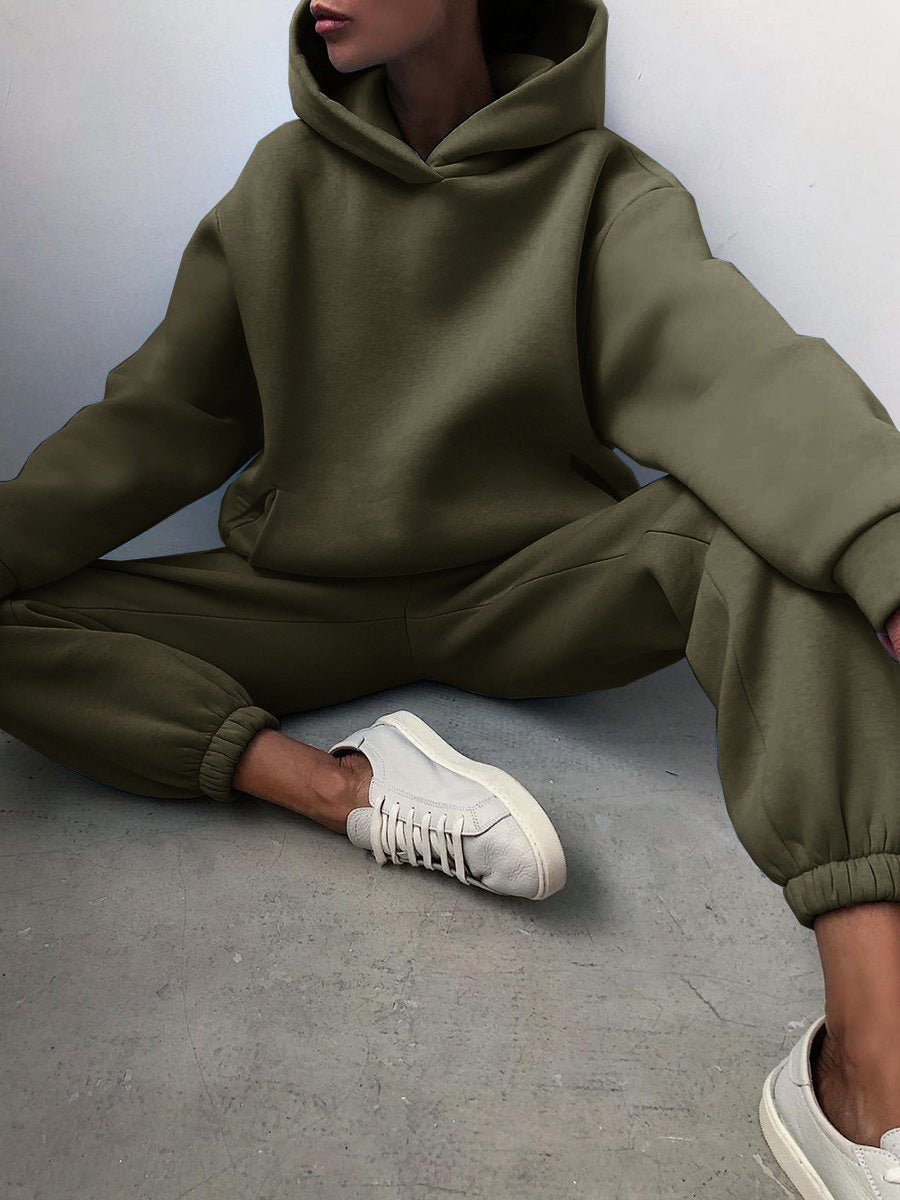 Oversized Hoodie & Jogger Set – Unisex Two-Piece Tracksuit in Multiple Colors Casual Hooded Sweater Two-piece Suit Clothes Hoodie Tracksuit