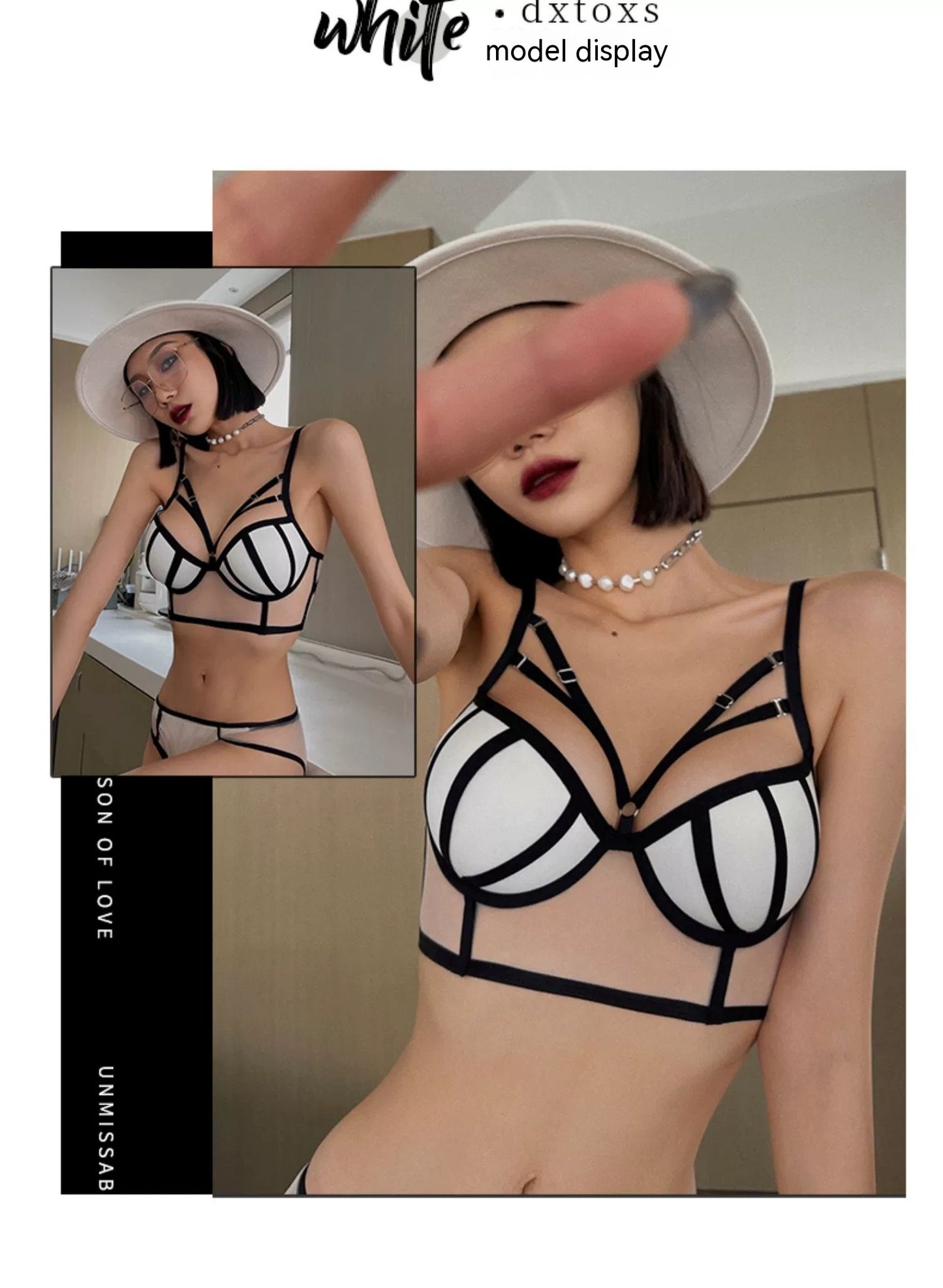 Sexy Deep V Lace Camisole Fashion Underwear For Women Bra Set