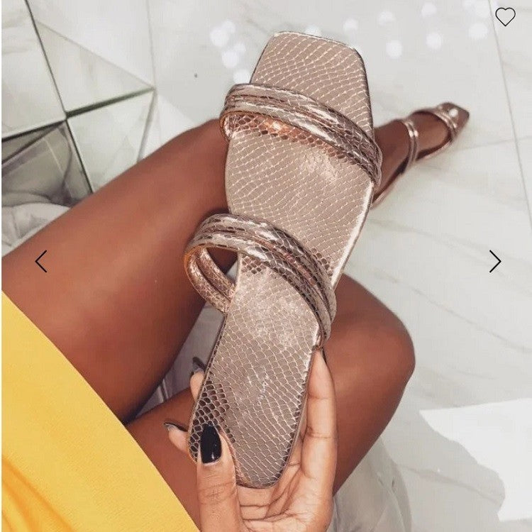 Slide Into Luxe Comfort Slippers women flat bottom word wrap slippers