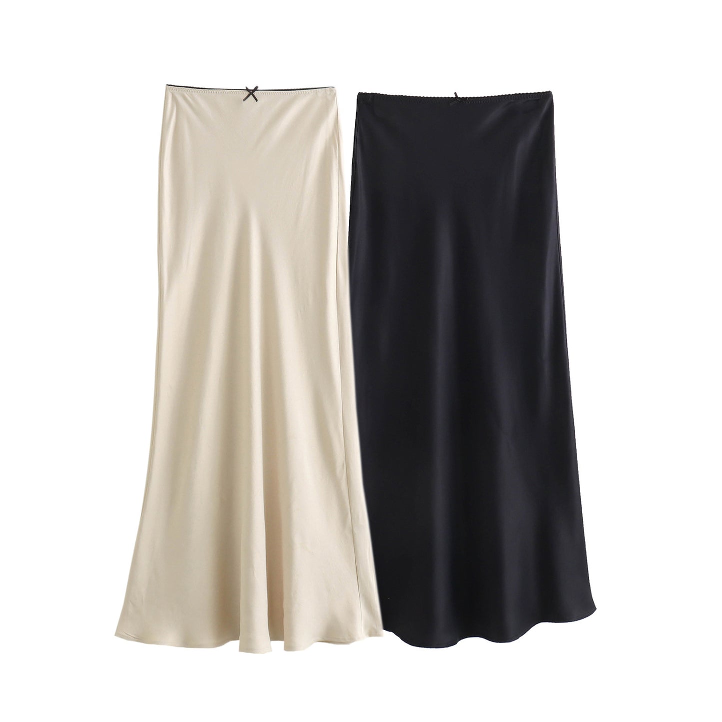 Elegant Silk Satin Lace Skirts For Women
