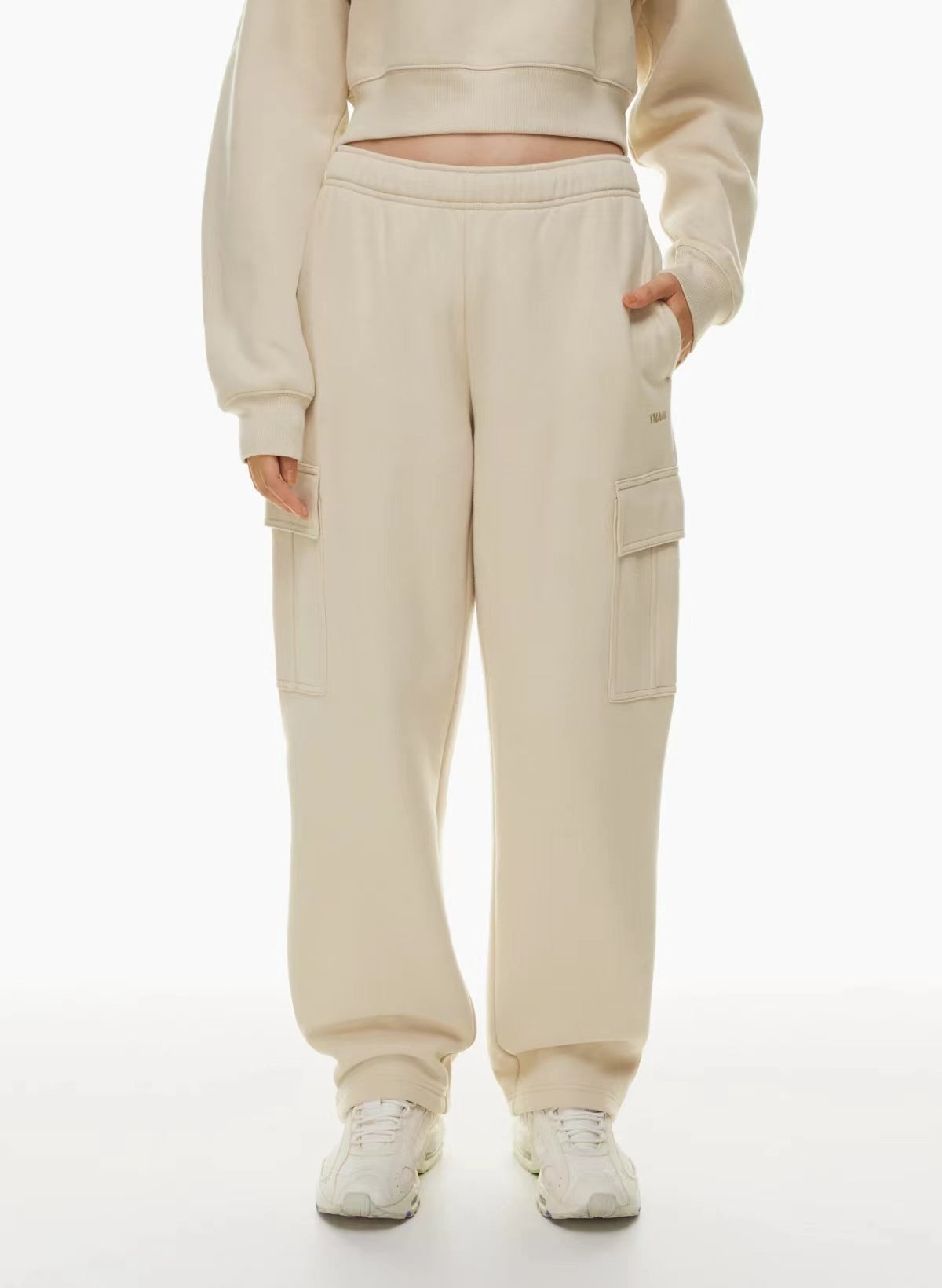 CloudEase Lounge Cargo – Soft Comfort, Sleek Style Elastic-waist High Waist Wide-leg Ankle-length Pants