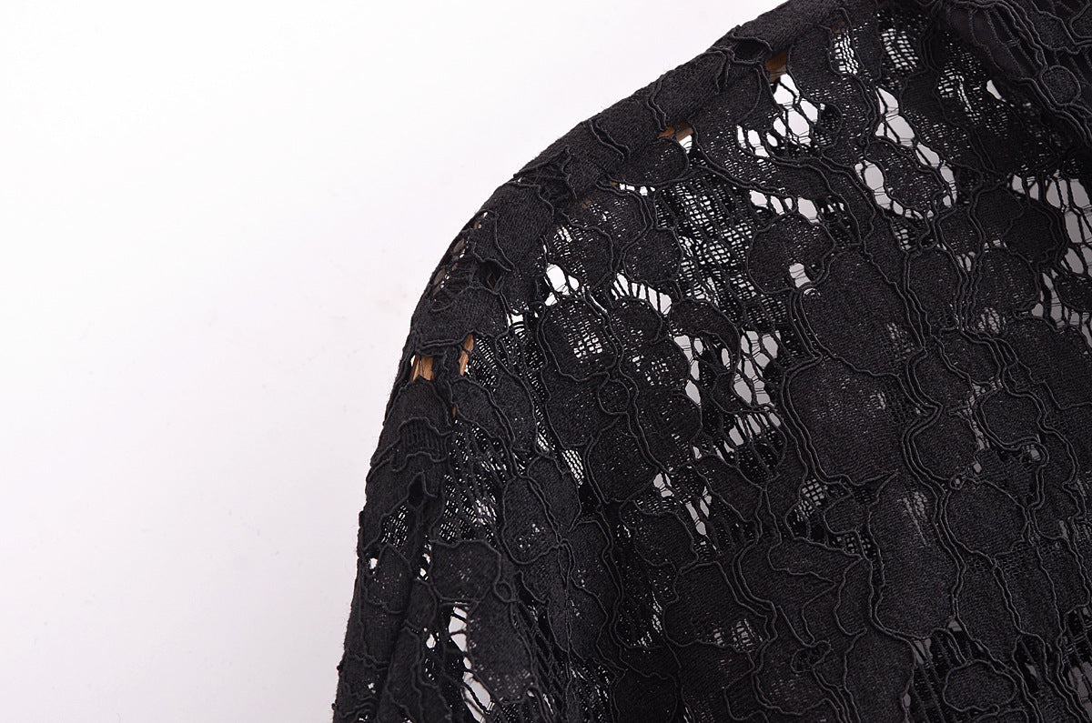 Fashion Personalized Lace Short Shirt With Pant