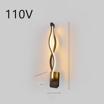 Rhythmic Wave LED Wall Light Minimalist Wall Accent Light Infinity Loop LED Wall Sconce