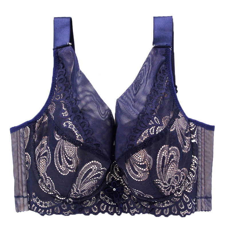 Comfortable Plus Size Bralette - Elegant Design Women Plus Size Bra Push Up Lace Vest