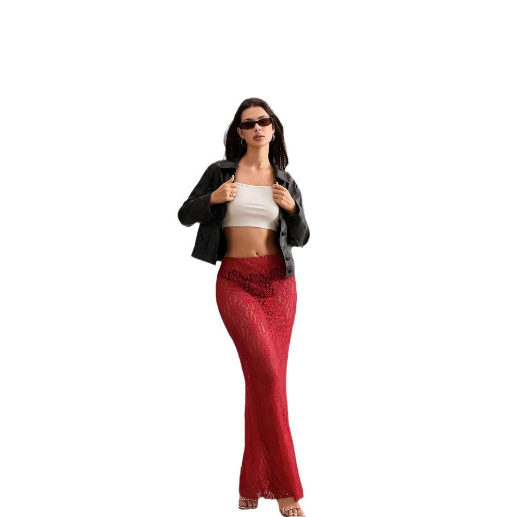 Fashion Personality Lace Slim Fit Skirt For Women