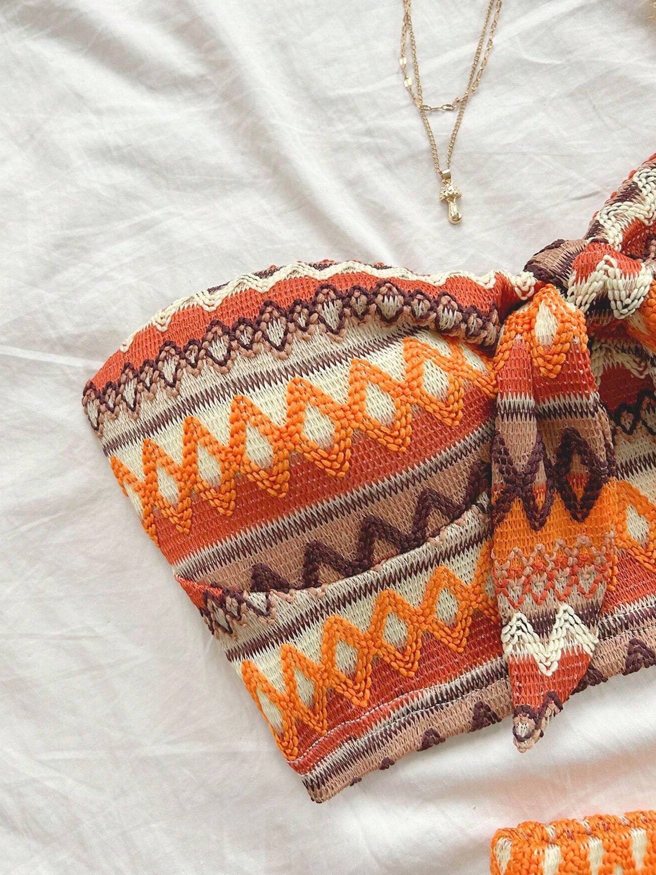 Women's Sexy 2pcs Set Summer Colorful Striped Elastic Suitable For Vacation And Daily Travel