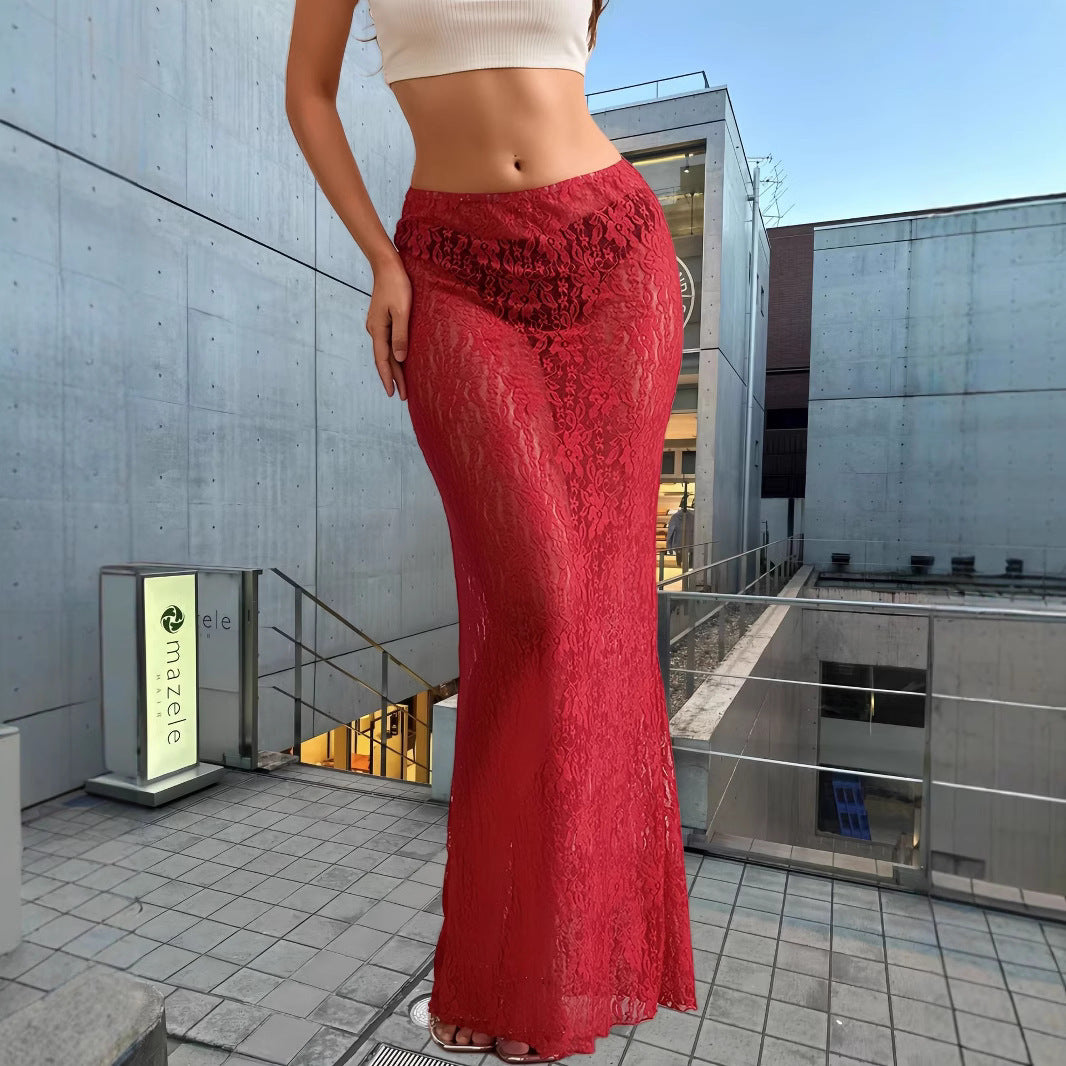 Fashion Personality Lace Slim Fit Skirt For Women