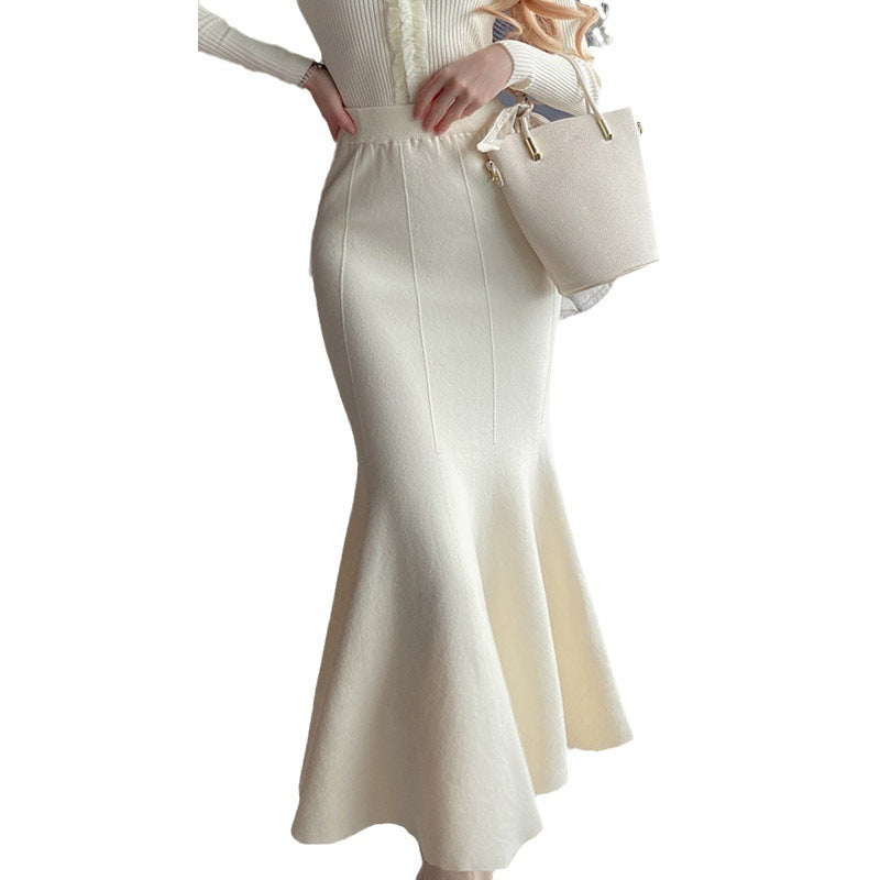Design Sense Fashion Fishtail High Waist Slim Fit Skirt For Women's
