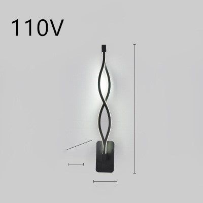Rhythmic Wave LED Wall Light Minimalist Wall Accent Light Infinity Loop LED Wall Sconce