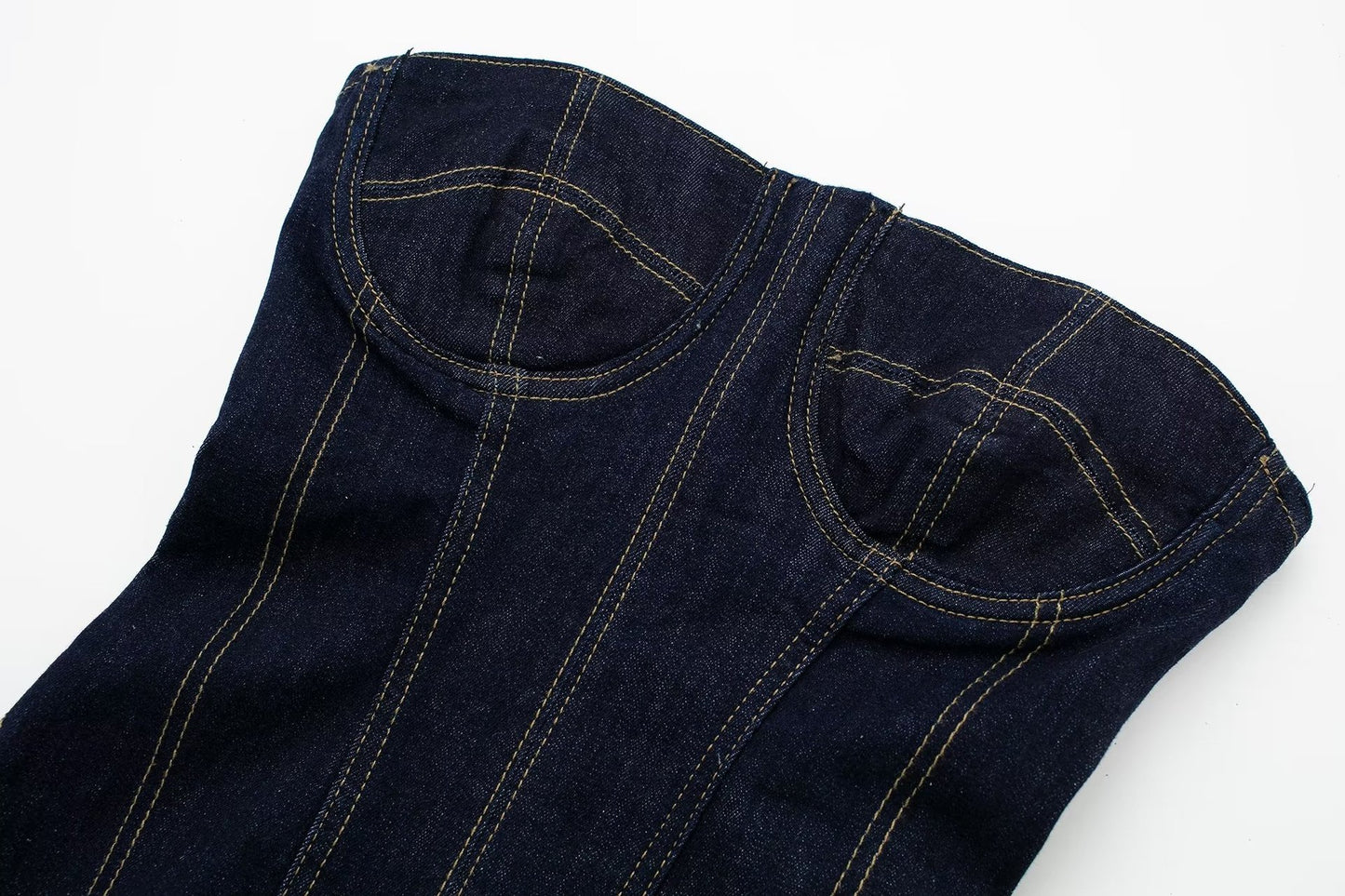 European And American Style Denim Bodycon Dress For Women's