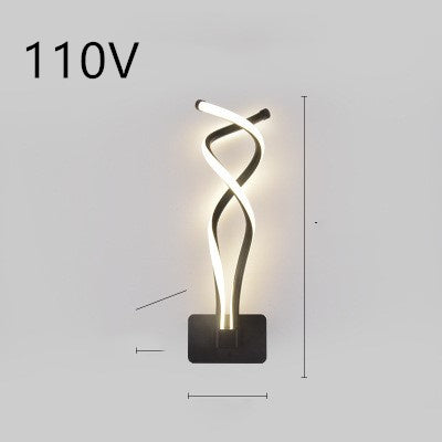 Rhythmic Wave LED Wall Light Minimalist Wall Accent Light Infinity Loop LED Wall Sconce