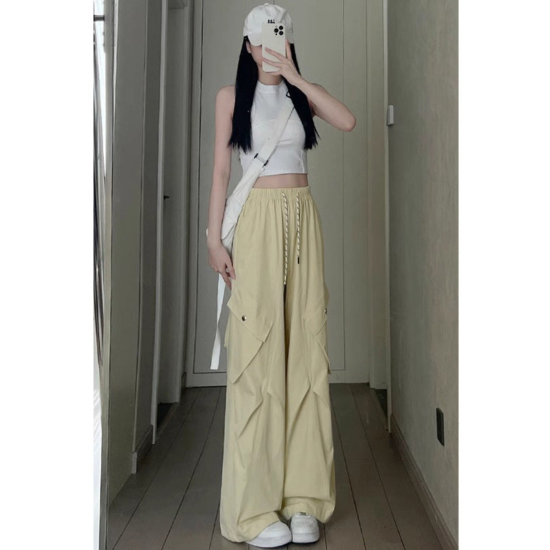Wide-leg Workwear Casual Pants For Women