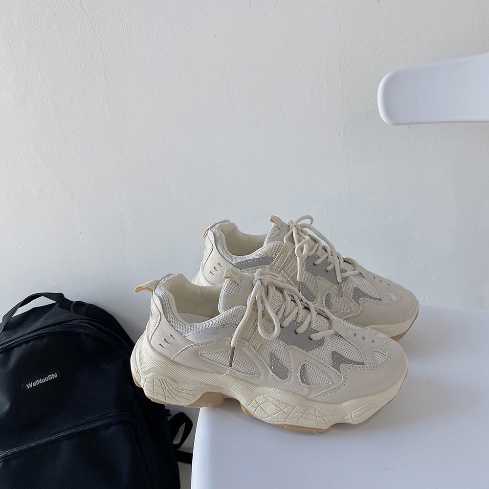 White Low Key Smoked White Sneakers For Women's
