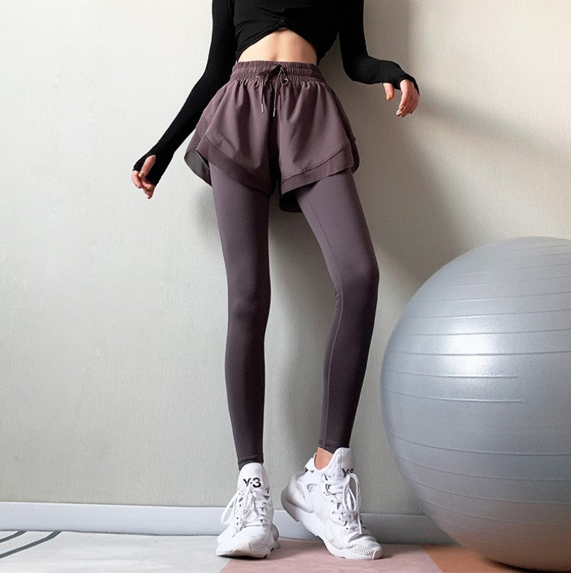 Flex Skirt Leggings – Built-In Skirt, Built-In Power Fake two-piece hip pants