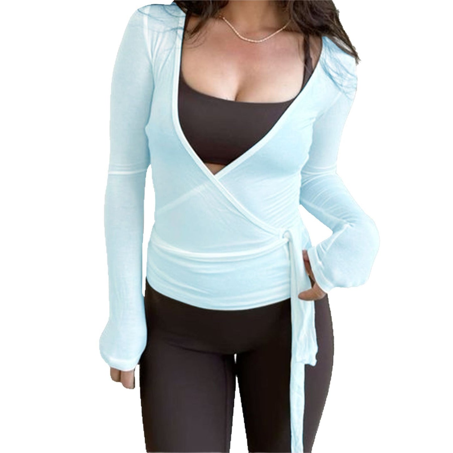 Long-sleeved Sports Top Fashion Knitwear