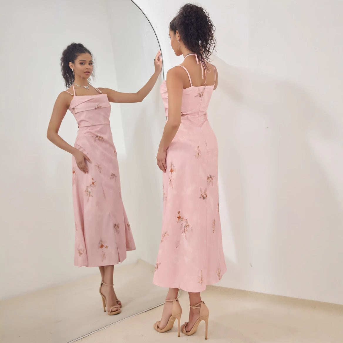 European-style Elegant High-grade Socialite Western Style Sleeveless Dress