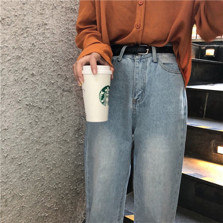 American Retro Classic Loose Fit Jeans For Women's