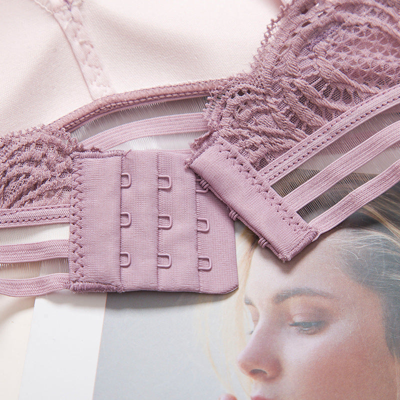 Comfortable & Sexy Transparent Lace Bra Triangle Cup Without Rims