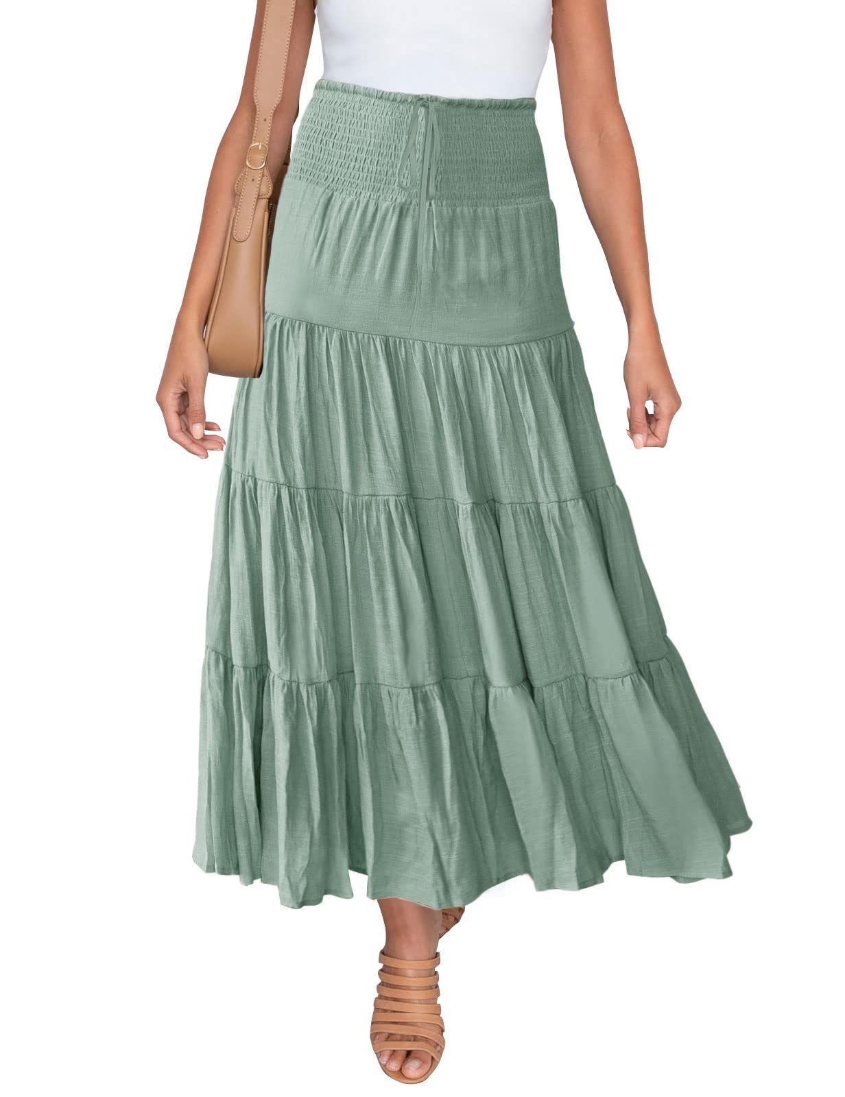 Fashion High Waist Bohemian Long Skirts For Women's