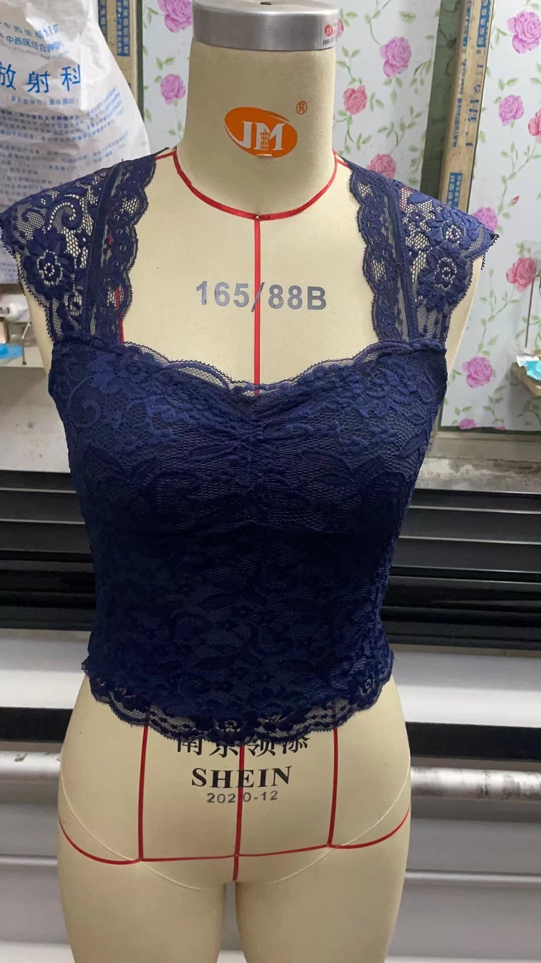 Lace Slim Short-sleeved Tops For Women's