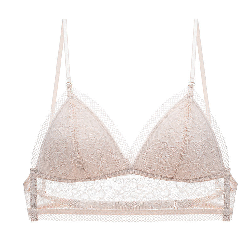 Lace Bralette with Multi-Way Straps - Backless Design U-Shaped Back Bra