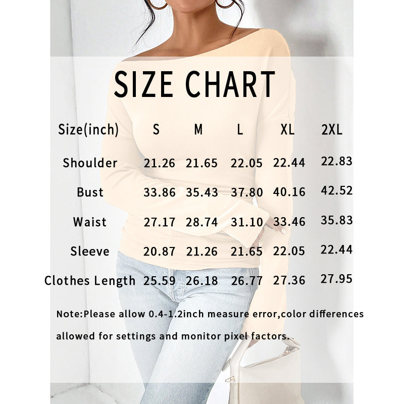 Off The Shoulder Tops Long Sleeve T Shirts Going Out Tops Casual Trendy Ruched Slim Fitted Tees