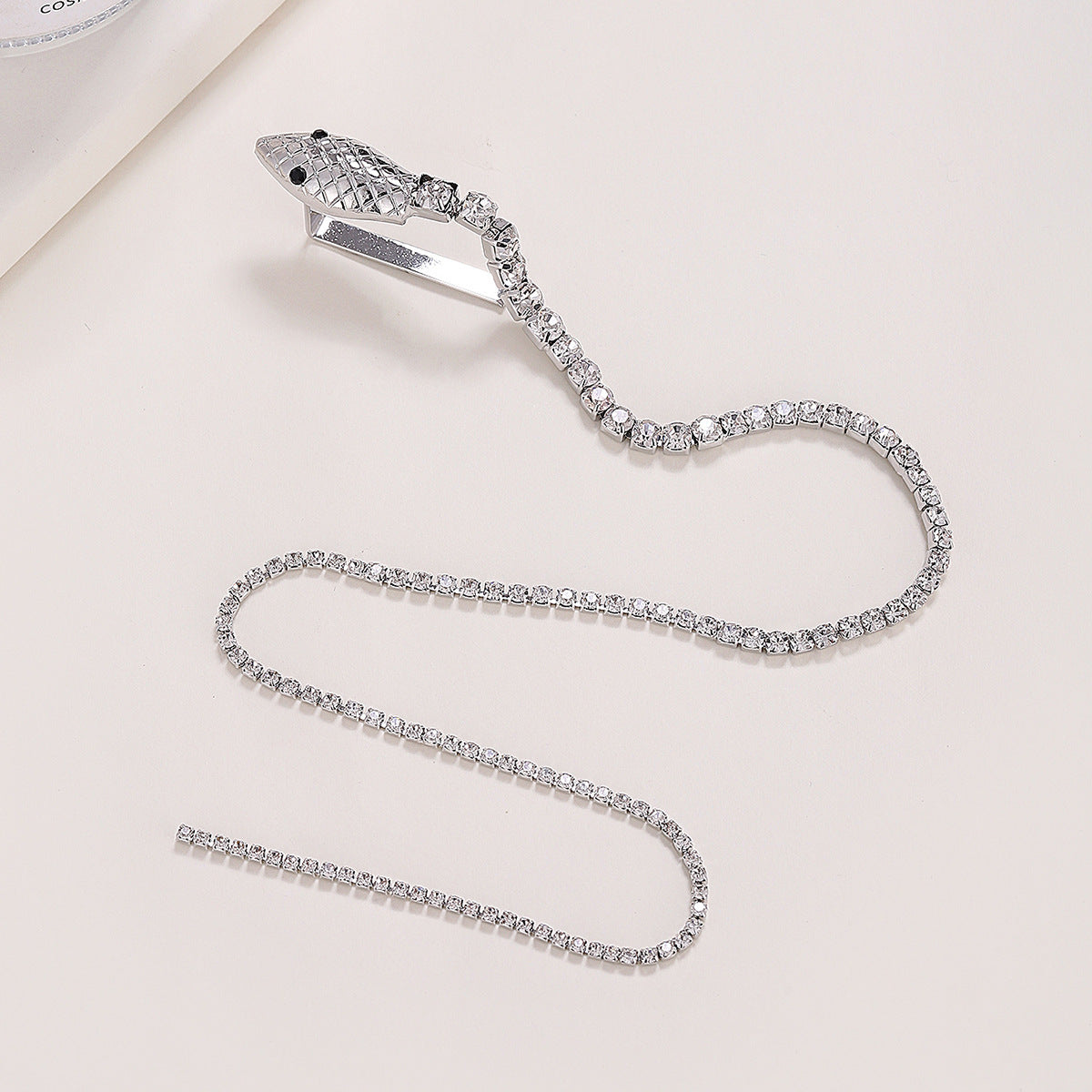 Long Draped Pearl & Rhinestone Hair Chain / Hair Vine Braided Chain Hair Accessories Wholesale Serpentine Accessories