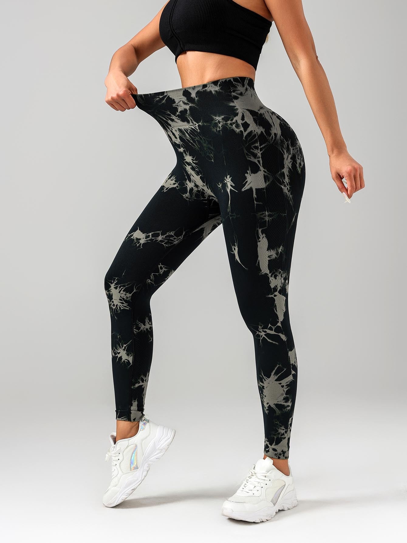 Tie-Dye Scrunch Leggings – Confidence Meets Comfort Tie Dye Workout Seamless Leggings For Women High Waist Gym Leggings Yoga Pants, Seamless Leggings For Women High Waist Yoga Pants, Scrunch Butt Lifting Elastic Tights