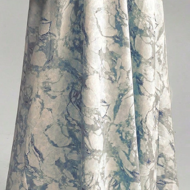 Bohemian Embroidered Printed V-Neck Maxi Dress, Long Sleeve Loose Fit Casual Plus Size Dress