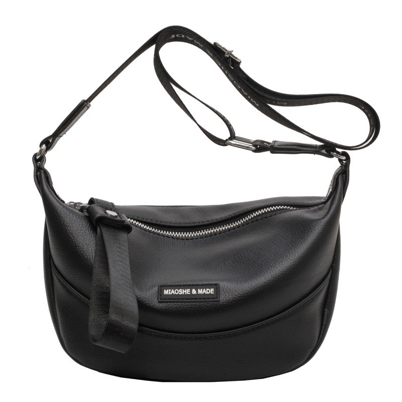 Two-Tone Urban Crescent Shoulder Bag – Street Style Essential Best-selling Crossbody Bags Versatile Dumpling Bag