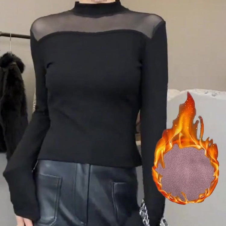 Clothing Turtle Neck Thermal Underwear T-Shirt Women's