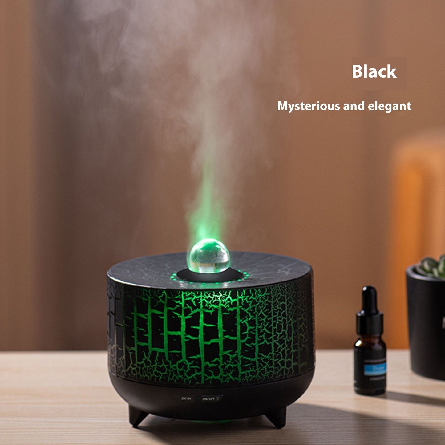 Colorful Simulation Flame Beads Aroma Diffuser Air Humidifier Aesthetic Air Purifier
