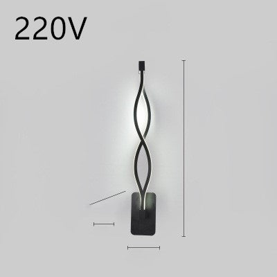 Rhythmic Wave LED Wall Light Minimalist Wall Accent Light Infinity Loop LED Wall Sconce