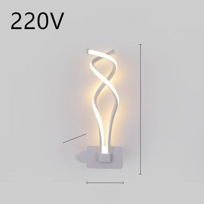 Rhythmic Wave LED Wall Light Minimalist Wall Accent Light Infinity Loop LED Wall Sconce