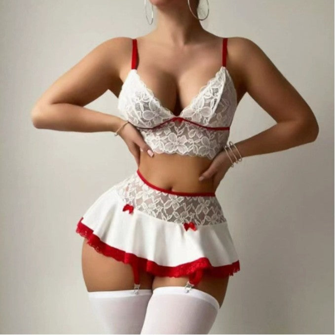 Sexy Pajamas Cutout Sling Top Shorts Home Wear Two-piece Set