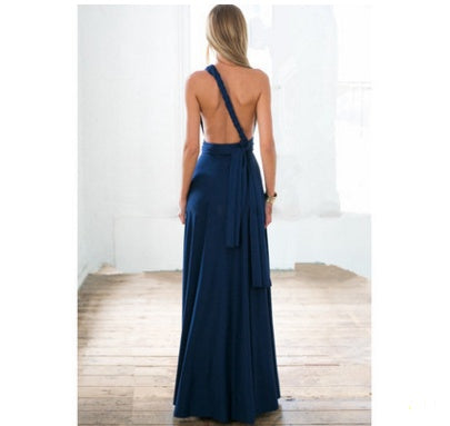 Sexy Long Party Dress Club Floor-Length Summer Backless Bandage Maxi Dress Multiway Bridesmaids Boho Women's