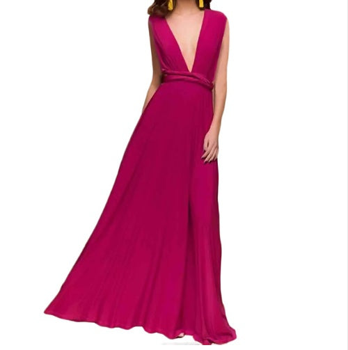Sexy Long Party Dress Club Floor-Length Summer Backless Bandage Maxi Dress Multiway Bridesmaids Boho Women's