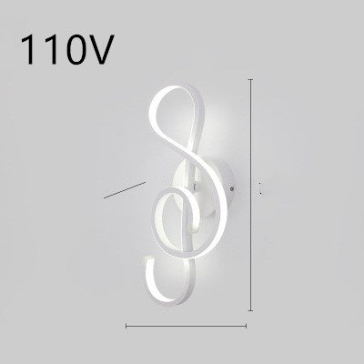 Rhythmic Wave LED Wall Light Minimalist Wall Accent Light Infinity Loop LED Wall Sconce