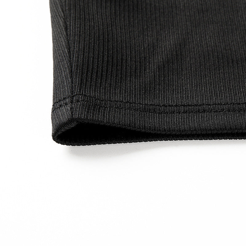 Solid color schoolbag buckle hip-hop dance vest