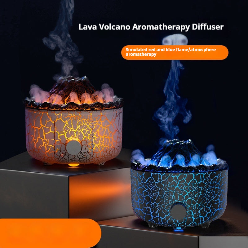 Lava Volcano Aroma Diffuser Smoke Ring Humidifier Aesthetic Air Purifier