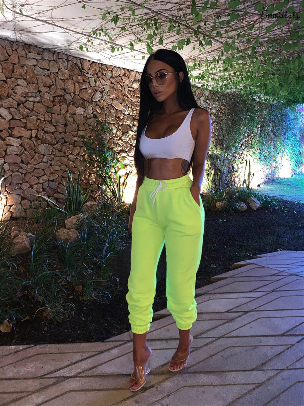 Glow Mode Joggers – Comfy Meets Bold Women's Yoga High Waist Pants