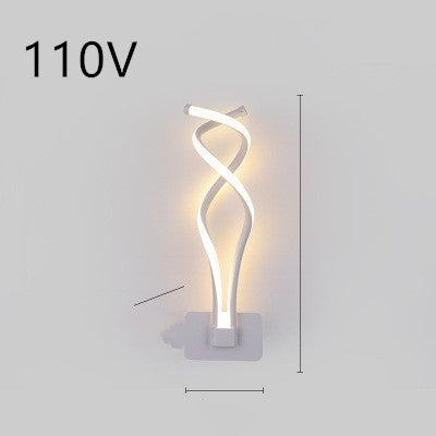 Rhythmic Wave LED Wall Light Minimalist Wall Accent Light Infinity Loop LED Wall Sconce