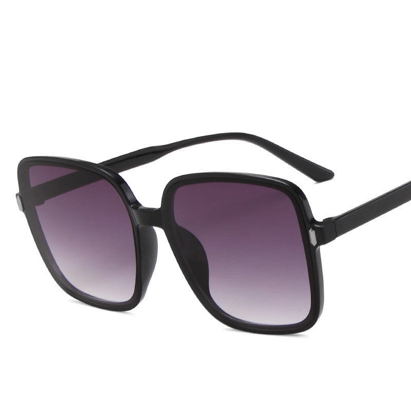 Trendy Gradient Lens Big Sunglasses Sunglasses Big Square Sunglasses Rice Nail Sunglasses