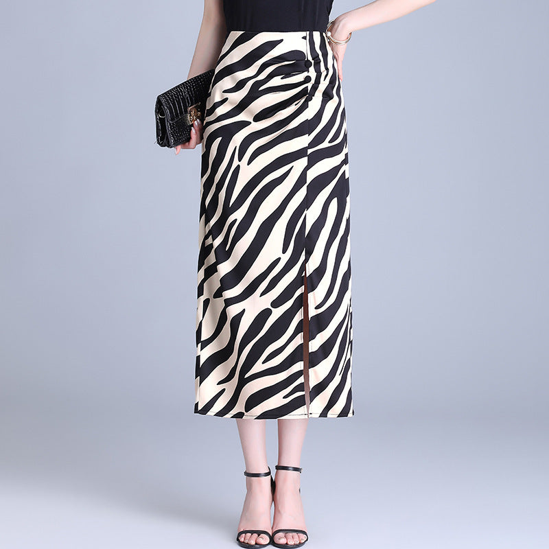 High Waist Hip Split Fashion Sense Temperament Long Dress
