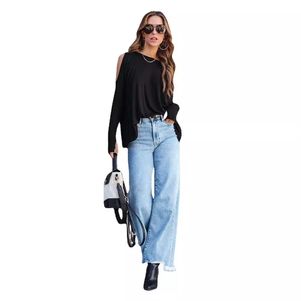 Fashion Casual Tassel Jeans For Women