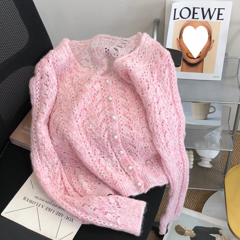 Fashionable Soft Glutinous Mohair Knitted Sweater