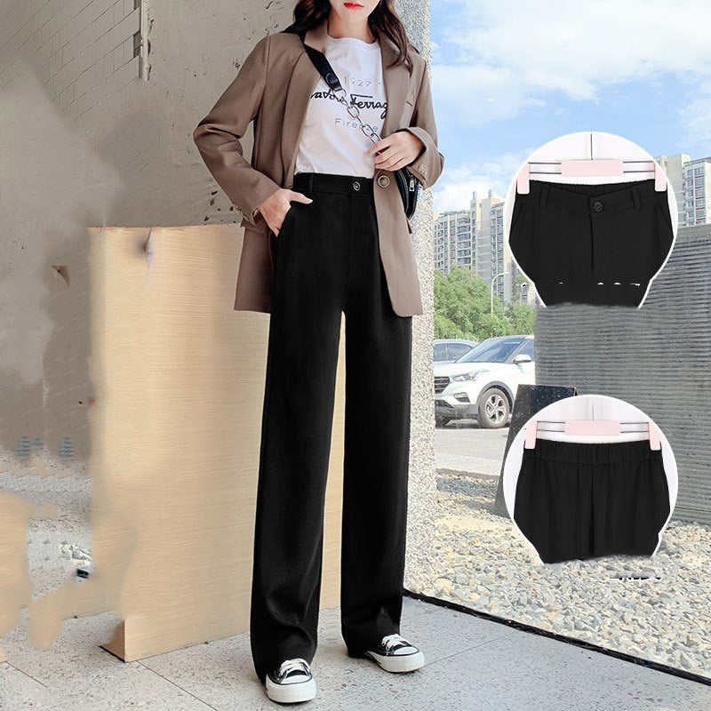 Urban Ease Wide-Leg Trousers – Casual Chic Comfort Chiffon wide-leg pants