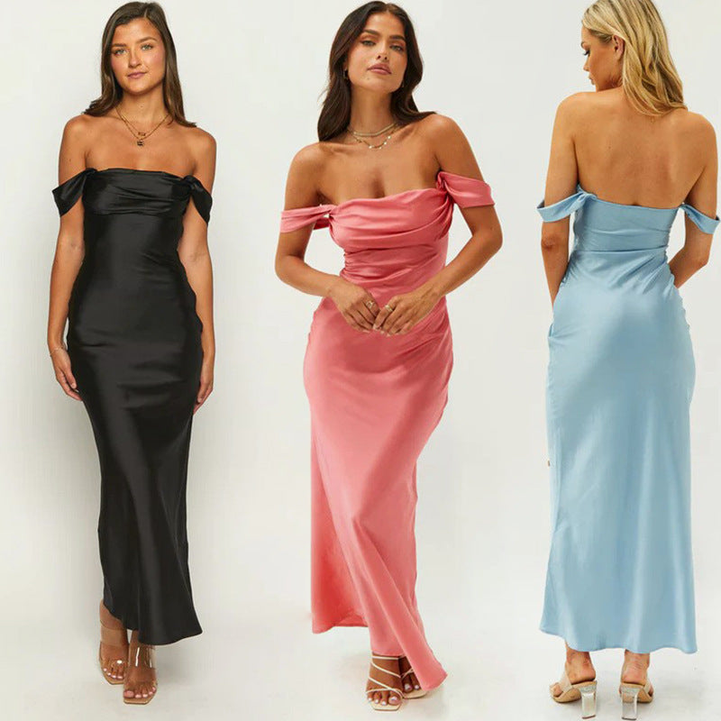 Bodycon Hip Backless Women's Clothing Long Dress