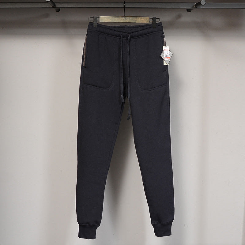 Therma Flex Fleece Joggers – Ultra-Soft, All-Day Warmth Foreign trade on a single new winter sweat pants men lamb plus velvet sport pants trousers thick