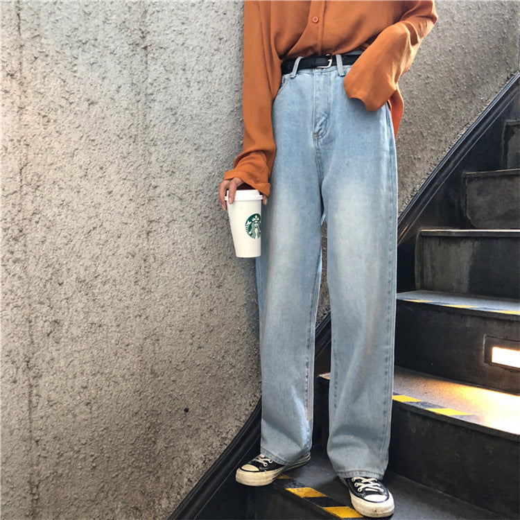American Retro Classic Loose Fit Jeans For Women's
